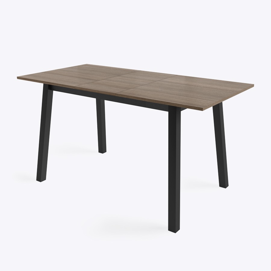 Тирк стол раздвижной 110 140 х70 дуб серый/черный