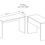 Письменный стол Мори МСП 1200.1 в Ростове-на-Дону