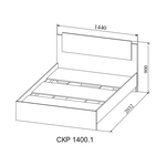 Кровать Софи СКР 1400.1 ДСВ в Ростове-на-Дону